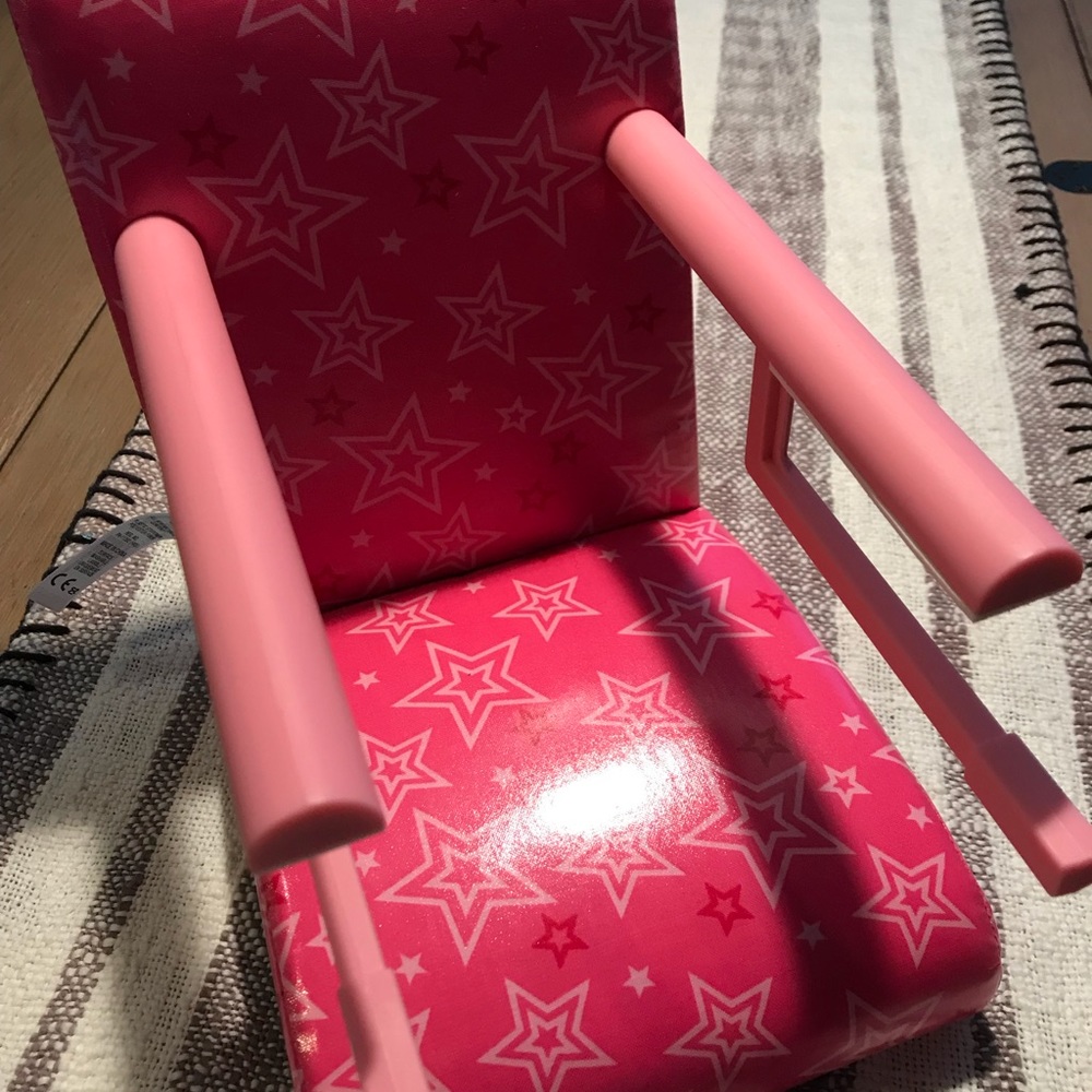 American Girl treat seat with accessories